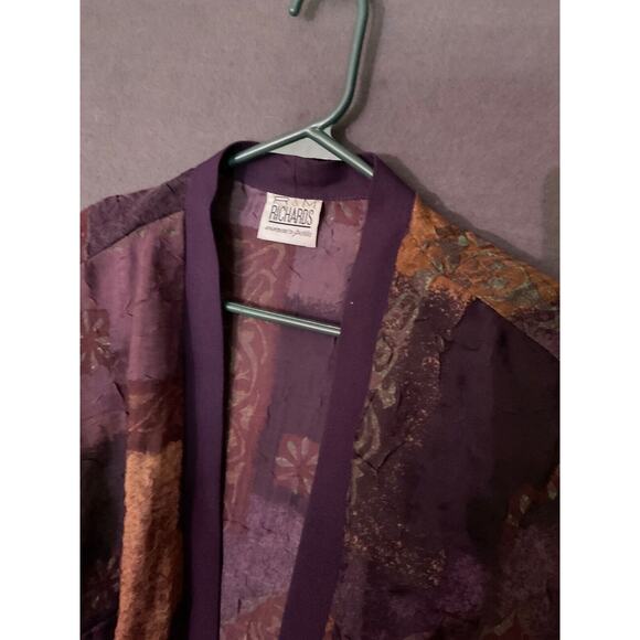 Vintage R&M Richards Petite Cardigan Shoulder Pads Open Front Est. Plus 14/16 - Picture 2 of 7